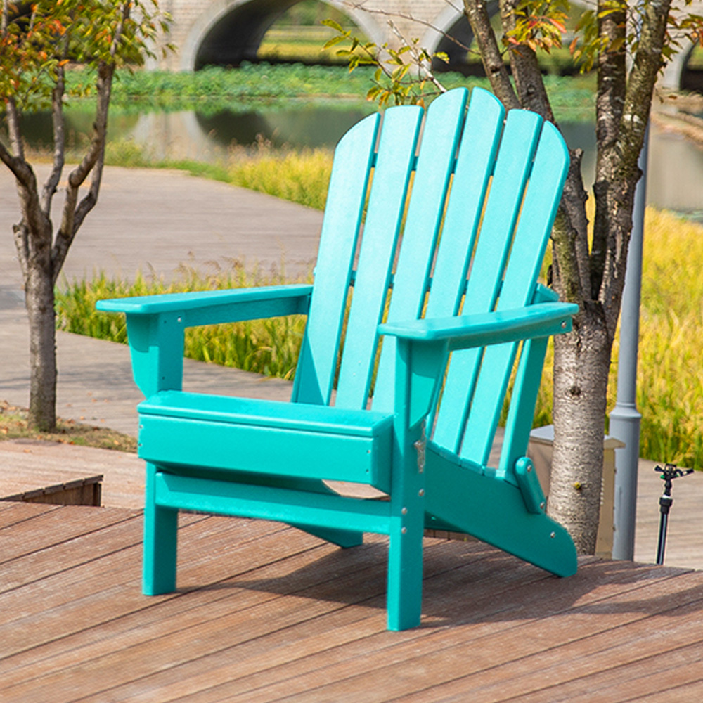ADM010 Kerusi HDPE Boleh Dilipat Dalam Biru Aqua - Kerusi Adirondack Boleh Dilipat