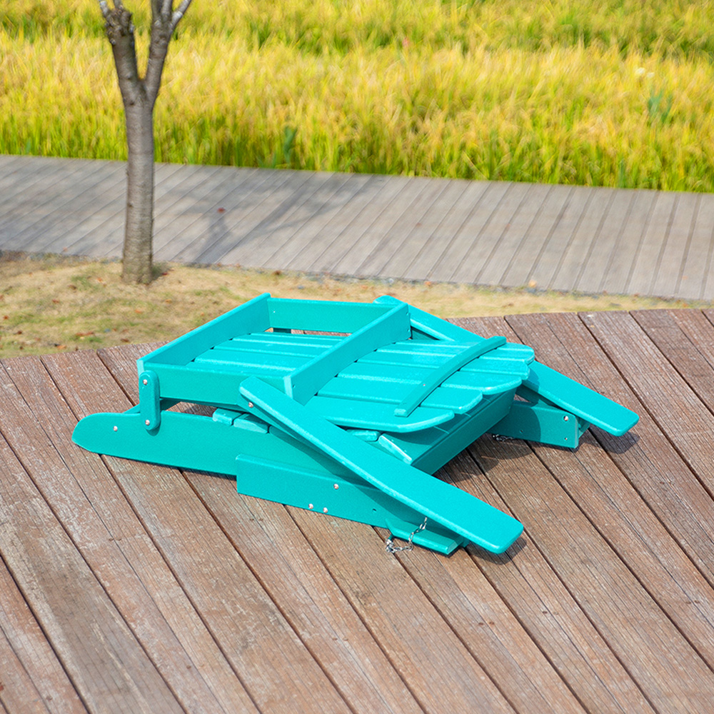 ADM010 Kerusi HDPE Boleh Dilipat Dalam Biru Aqua - Kerusi Adirondack Boleh Dilipat