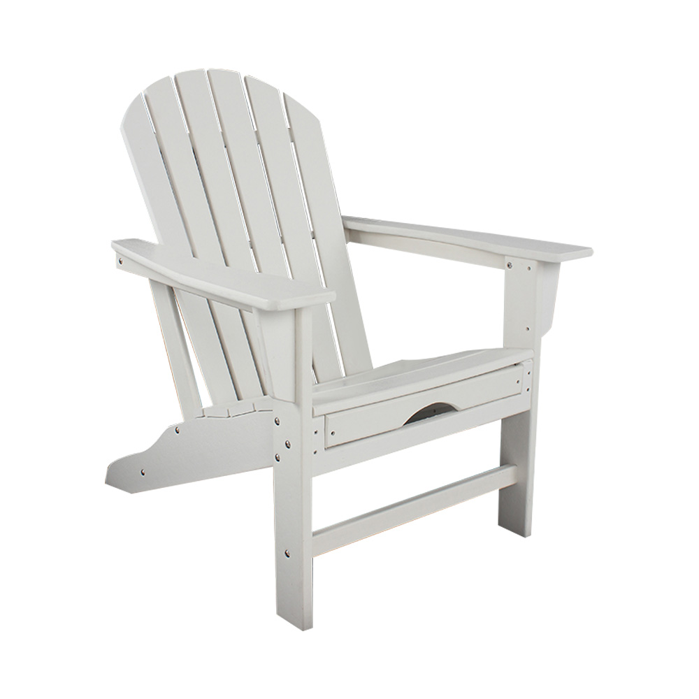 ADM007 Kerusi Adirondack Patio Luaran Putih Tarik Keluar