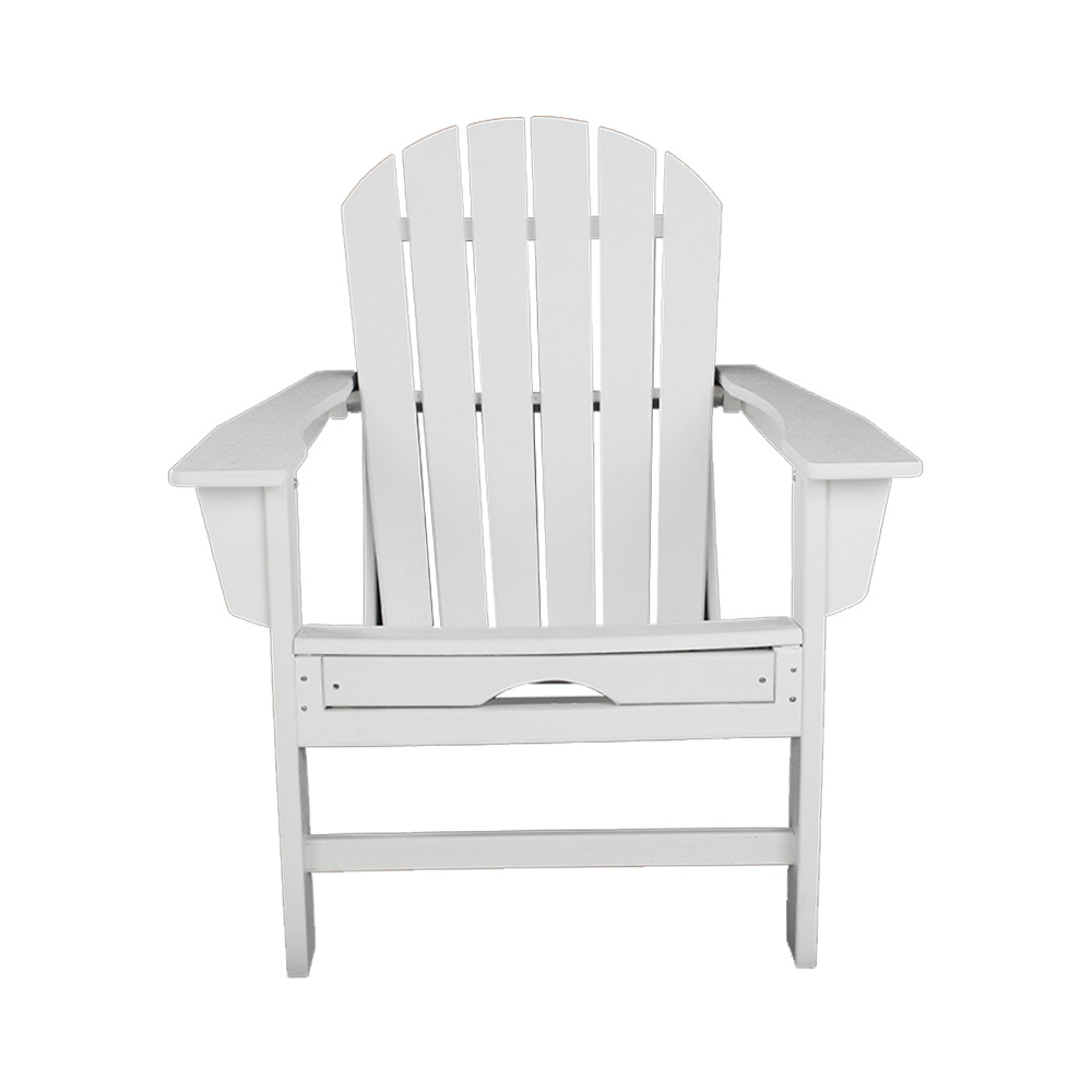ADM007 Kerusi Adirondack Patio Luaran Putih Tarik Keluar