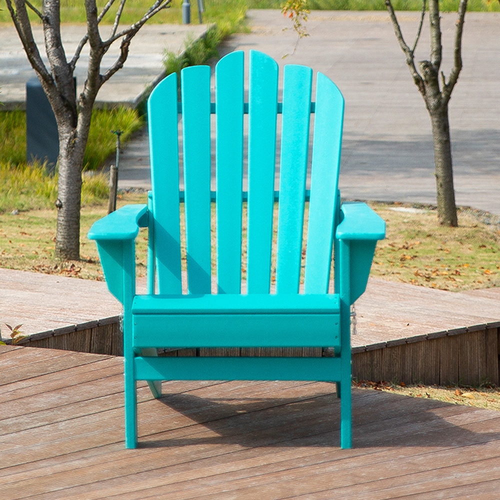 ADM010 Kerusi HDPE Boleh Dilipat Dalam Biru Aqua - Kerusi Adirondack Boleh Dilipat