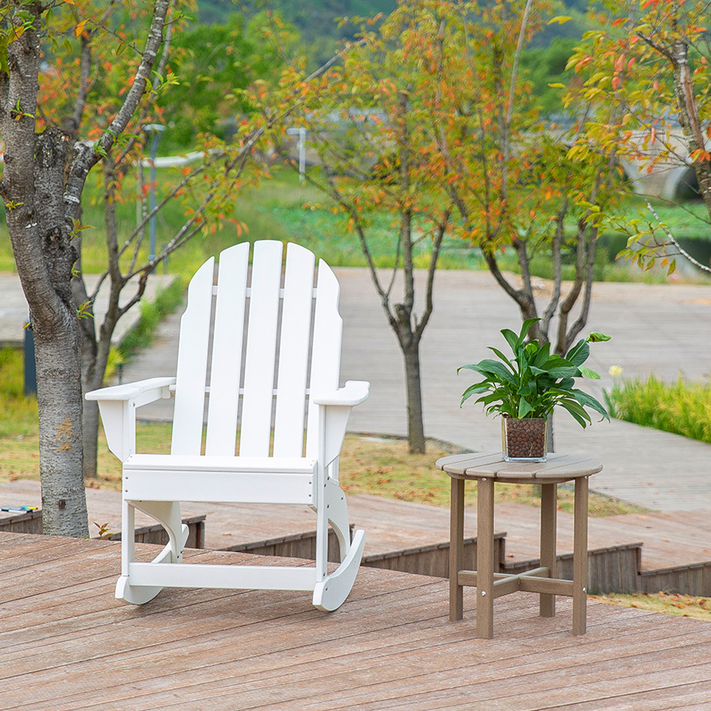 TTM004 Antik HDPE Garden Park Patio Adirondack Padanan Set Meja Sisi Segiempat Segiempat