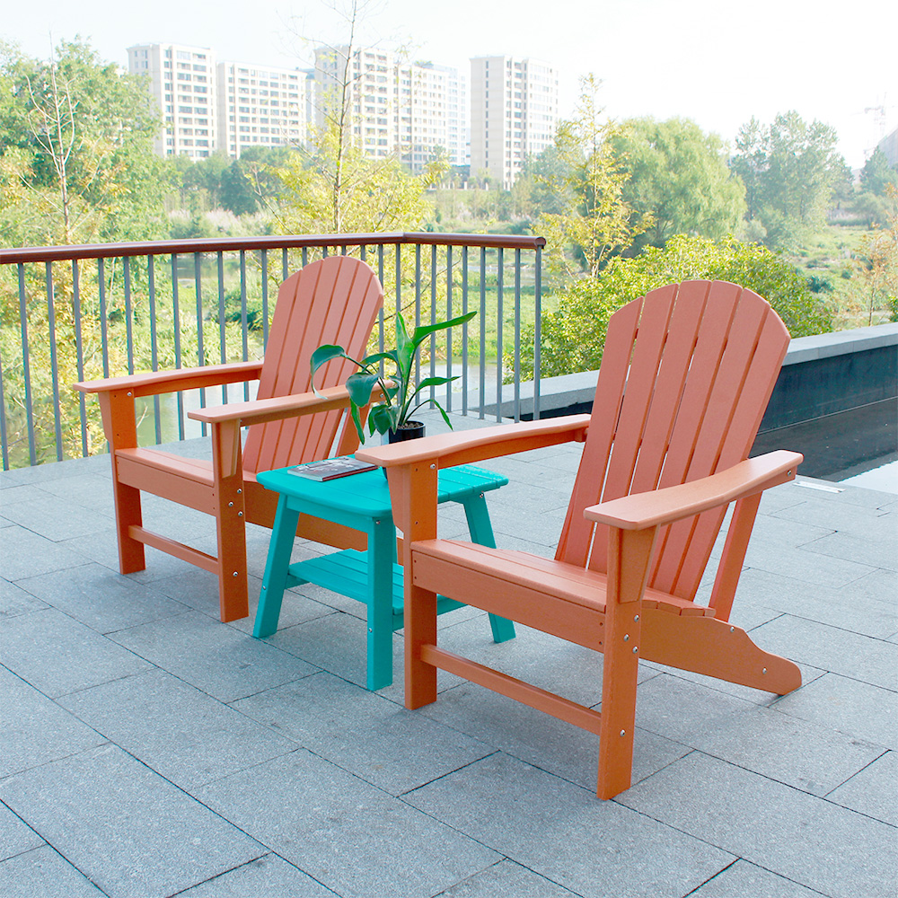 ADS301 HDPE Adirondack Furniture 2 Kerusi, 1 Meja Sisi